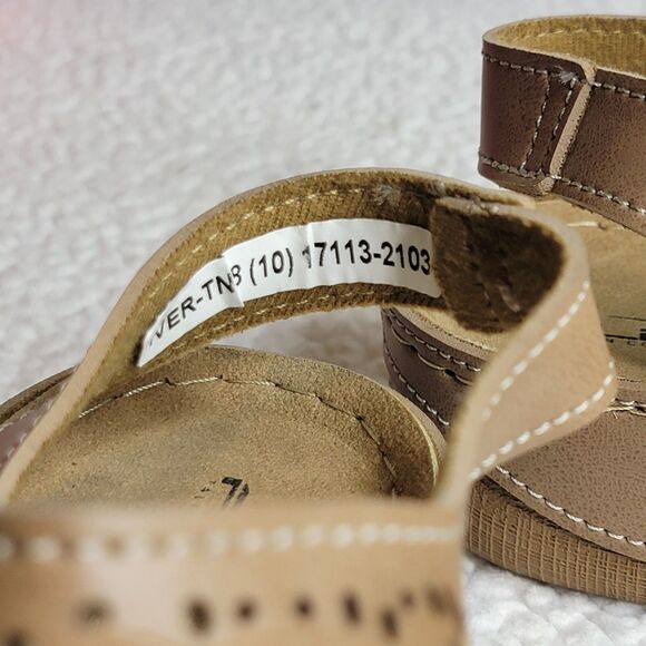 Flexus Revi Sandals Tan Women's Size 10 Spring Footwear Hook & Loop Straps EUC - Picture 7 of 10